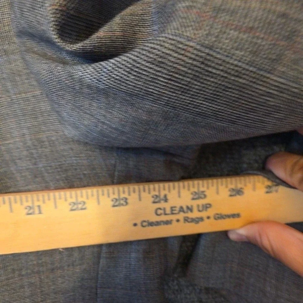 Hart Schaffner Marx Blazer Sport Coat Mens 46 Gray Wool Check Classic Jacket